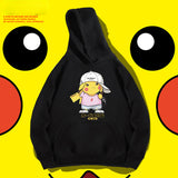 Men and Women Pokemon Pikachu Hoodie Women's Spring and Autumn Clothing Pikachu Loose