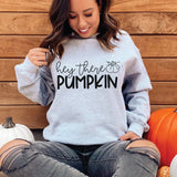 Halloween Costumes Hey There Pumpkin Pumpkin Printed Crew Neck Sweatshirt Female