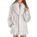 Full Length Faux Fur Coat Fall/Winter Faux Fur Coat Fox Fur