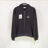 Off White Zipper Hoodie Autumn and Winter Arrow Zipper Cardigan Hoodie Coat