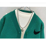 Toddler Boys Sweater Boys' Cardigan Knitted Sweater Spring and Autumn Clothing