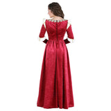 Vintage Empire Waist Dress Long Dress Queen Queen Evening Gown Dress