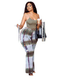 Women Plus Size Co-Ords Casual Fashion Printing Two-Piece Sling