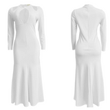 Mariah Carey See through Dress plus Size High Waist Sexy Fishtail Skirt Formal Dress