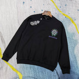 CHH Chrome Heart Sweatshirt Autumn and Winter Cartoon Bear Printed Crew Neck Sweatshirt Men's and Women's Tops