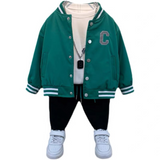 Toddler Boys Jackets Boys' Coat Children's Baseball Uniform Spring and Autumn