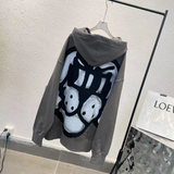 Chito Dog Print Hoodie Autumn and Winter Hooded Sweater Women's Loose Top