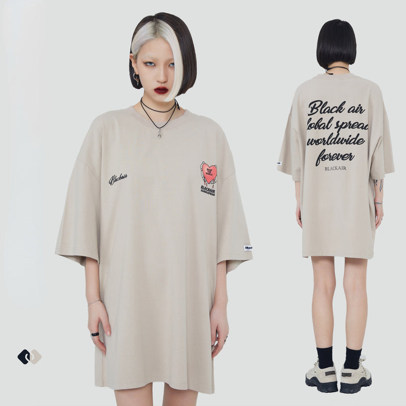 Blackair T Shirt Summer Valentine 'S Day Limited Letter Retro Short Sleeve T-shirt