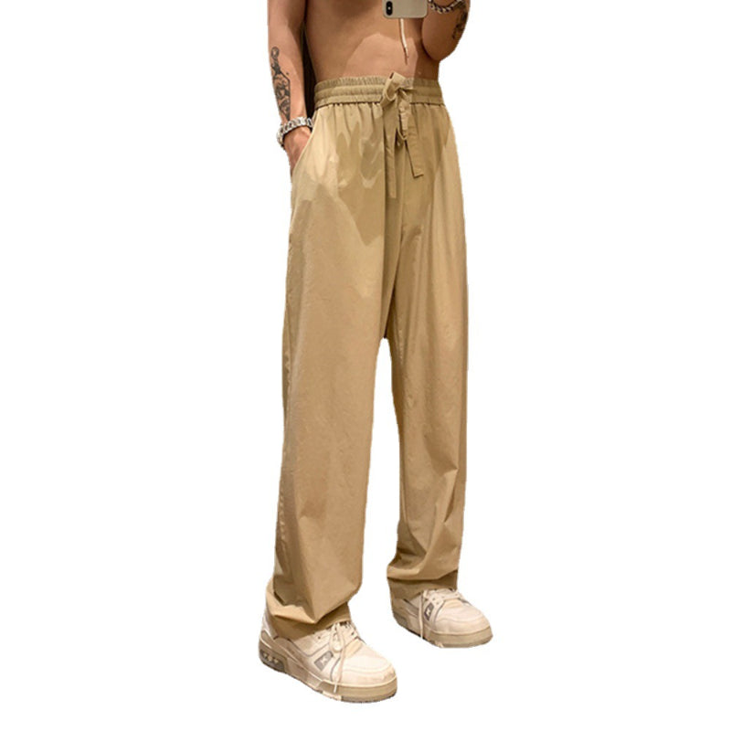 Men Cargo Pants Men's Summer Thin Casual Working Pants Loose