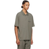 Essentials Polo Shirt High Street Fog Fear of God Essential Double Line Letter Lapel T-shirt