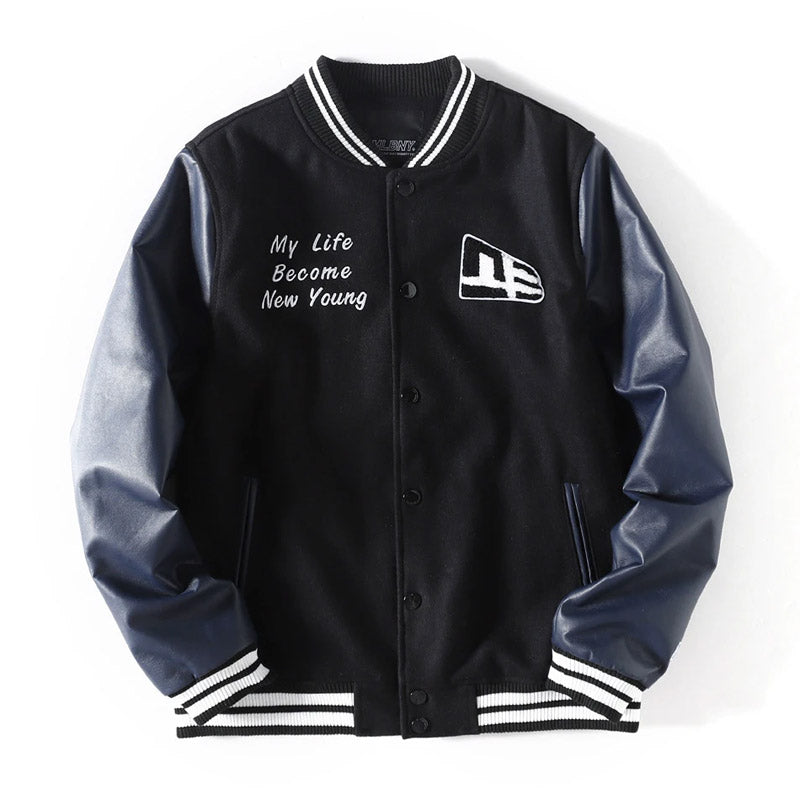Yankee Letterman Jacket Outfit Senior Jackets Varsity Baseball College Coat Mlbny Woolen Baseball Uniform Spring and Autumn
