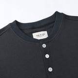 Fog Tops Men's Stitching Sleeves Open Tube Button Sweater Fear Of God