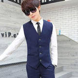 Tuxedo Vests Men Suit Vest Sleeveless Suit Vest Summer Slim-Fitting Cool