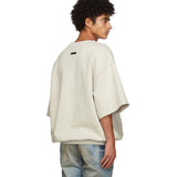 Fog Sweatshirt Short Sleeve Pullover Round Neck 3/4 Sleeves Sweater Loose Men's Trendy Plus Size Retro Sports Fear Of God essential