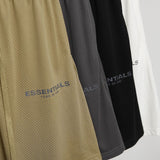 Fog Essentials Shorts Fear Of God Fog Multiline Essentials Loose Couple Mesh Sports Shorts Men and Women