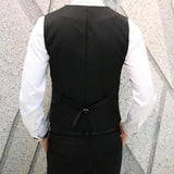 Tuxedo Vests Men Suit Vest Men's Fashion Men's Suit Collar Vest Man Slim Lapel Vest Men's Vest