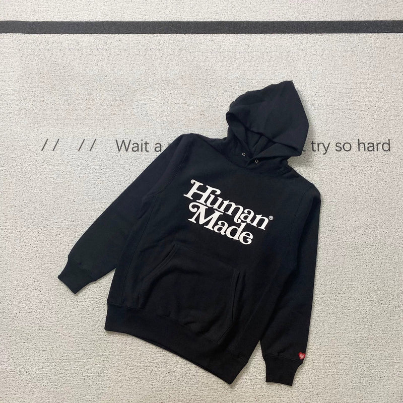 Human Made Hoodie Girl Don't Cry Hooded Fleece Lined Sweater