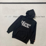 Human Made Hoodie Girl Don't Cry Hooded Fleece Lined Sweater