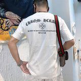 CHH Chrome Heart T Shirt Spring/Summer Letters Puff Print round Neck Short Sleeve T-shirt for Men and Women