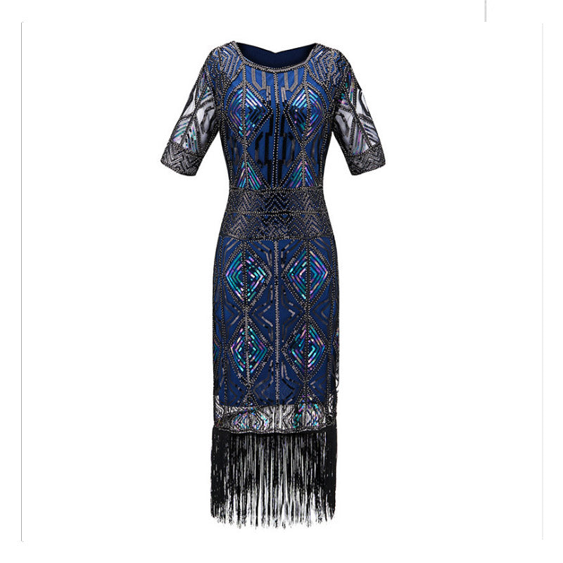 The Great Gatsby Prom Dresses Sequined Dress Sleeveless Vintage Dress