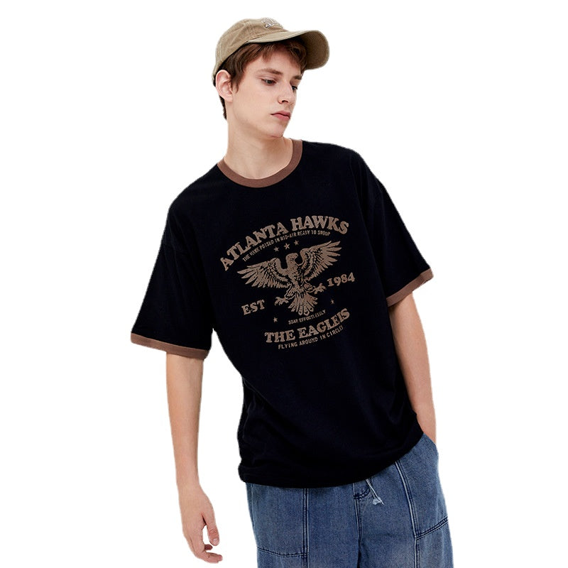 Blackair T Shirt Loose Couple Summer Half Sleeve Men