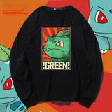 Men And Women Pokemon Pikachu Hoodie Pokémon Long Sleeve T-shirt