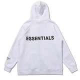 Fog Tops Autumn and Winter Double Line Letter Hoodie Sweater High Street Men and Women Fleece Zipper Coat Fear Of God