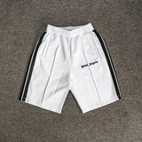 Palm Angels Vintage Rainbow Ribbon Striped Casual Shorts