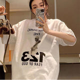 Present Angel T Shirt Foot of God Printed Loose Short Sleeve T-shirt