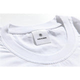 Men T Shirt Summer Casual Tops Letter Print Short-Sleeve T-shirt Men's round Neck Half Sleeve Street Fashion Loose Pullover