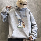 Tom and Jerry Hoodie Men's Hooded Loose Autumn and Winter Coat