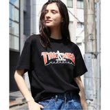 Thrasher T Shirt Summer Flame Skateboard Villain Hip Hop Printed Loose T-shirt