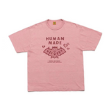 Human Made T-Shirt Slub Cotton Bat Pattern Couple Short Sleeve