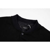 Present Hoodie Soul Hound Wizard Print Flocking Leather Sleeve Baseball Uniform