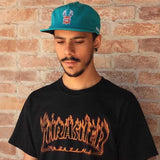 Thrasher T Shirt Flame Print round Neck Couple Style