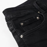 Amiri Jeans Casual Hip Hop Wash Splash-Ink Painted Slim Jeans Casual Fashionable 8800