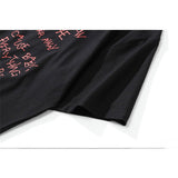 Men T Shirt Summer Casual Tops Letter Print Short-Sleeve T-shirt Men's BF round Neck Half Sleeve Street Fashion Loose Half Sleeve