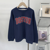 Diana Harvard Sweatshirt Gray Printing Women's round-Neck Sweatshirt