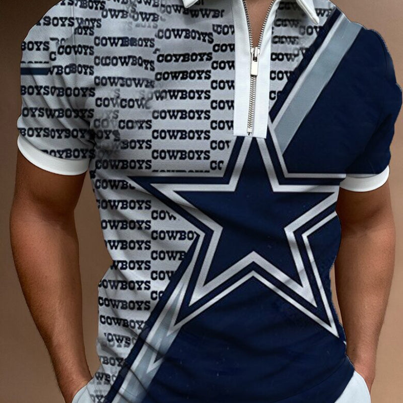 Polo Shirts Spring/Summer Color Matching Men's Polo Shirt Top