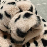 Women Dalmatian Coat Imitation Rex Rabbit Fur Coat Long Loose Hooded Fur Women's Clothing