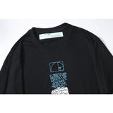 Off White T Shirt Ow Plus Size Casual Letter Arrow Short Sleeve Loose Tshirt Owt