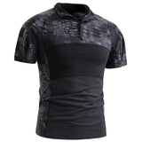 Tactics Style T Shirt for Men Men's Camouflage Short Sleeve Top