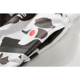 Shark Print Shorts Camouflage Stitching Teeth Pattern Summer Men's Casual Cotton Shorts Fifth Pants
