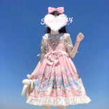 Gothic Lolita Harajuku Style Clothing Fantasy Amusement Park Sling JSK Dress