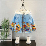 Toddler Boys Jackets Small Yellow Duck Boys Autumn Clothing Baseball Uniform Jacket Children