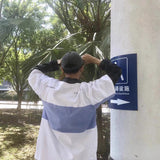 Cavempt Ce Men's and Women's Blue and White Color Matching Cartoon T-shirt