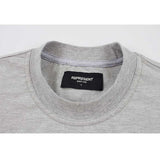 Present T Shirt Color Splash-Ink Letter Printing Loose Heavy Couple