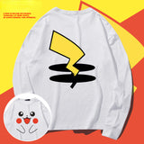 Men And Women Pokemon Pikachu Hoodie Cartoon Animation Long Sleeve T-shirt