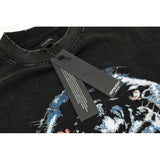 Present T Shirt Limited Retro Distressed Leopard Print T-shirt