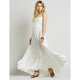 Beth Dutton Bohemian Dress Summer Spring Midi Dresses Backless Long Cotton Dress